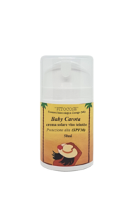 BABY CAROTA crema solare teintèe  viso SPF 30
