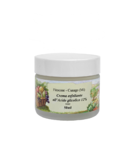 CREMA viso all'acido GLICOLICO 12% - esfoliante