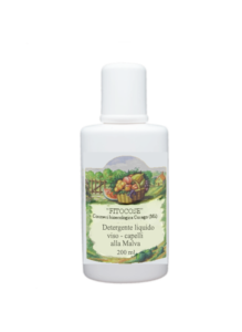 DETERGENTE liquido alla MALVA per viso e capelli