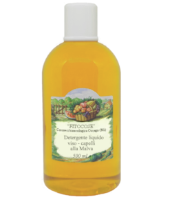 DETERGENTE liquido alla MALVA per viso e capelli - 500