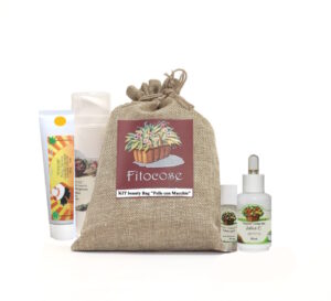 Kit beauty bag  " PELLE con MACCHIE "